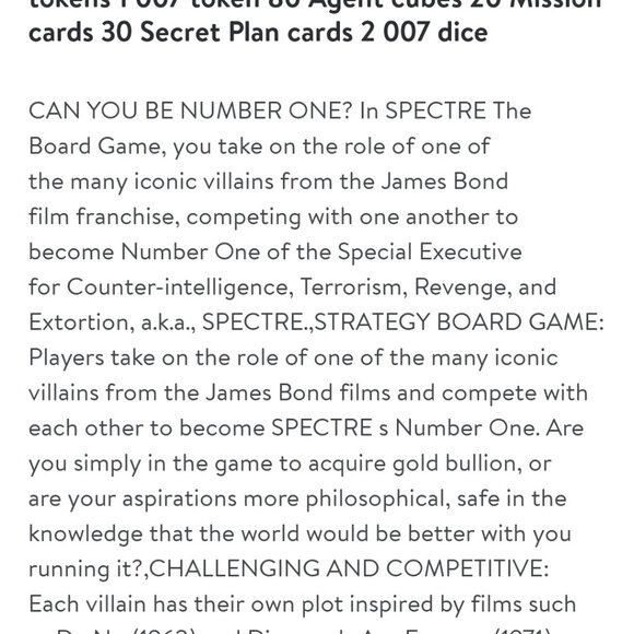 SPECTRE James Bond 60th anniversary Game - Picture 8 of 9